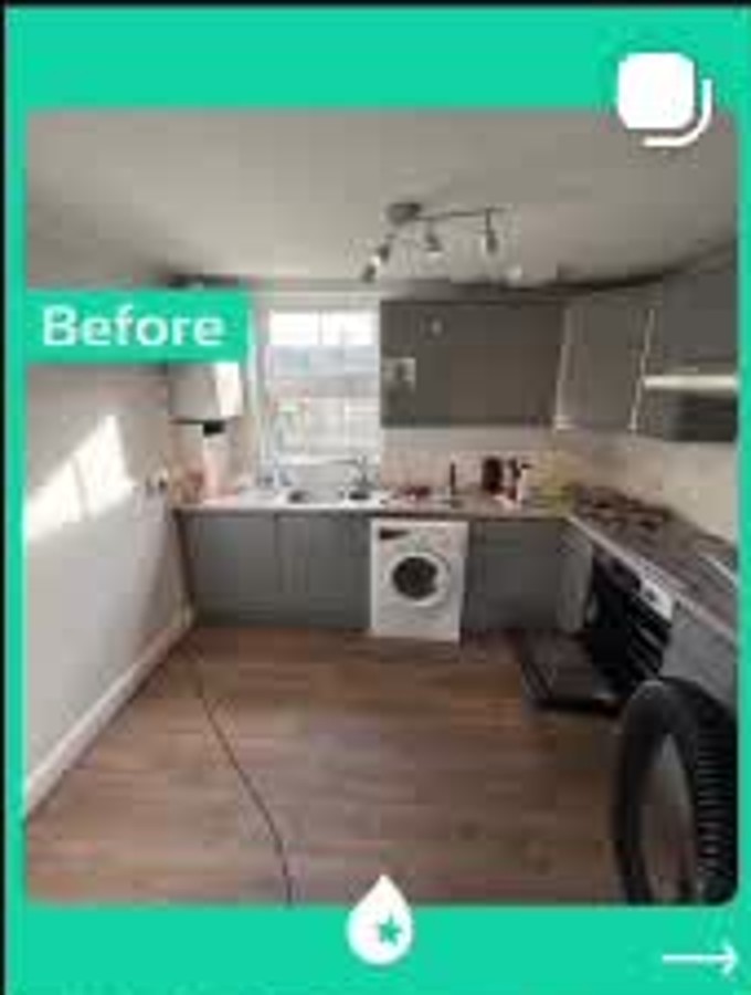 Kitchen before Favorite Clean service
