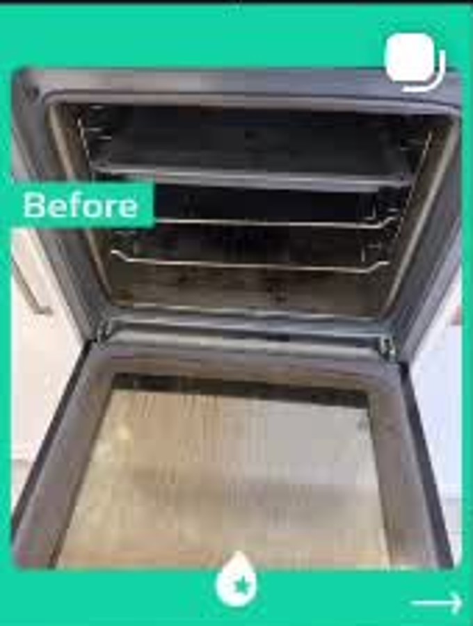 Oven before Favorite Clean service